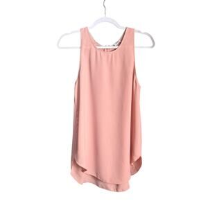 Wilfred Aritzia S Blush Pink Sleeveless Top Dressy Minimalist Capsule Wardrobe